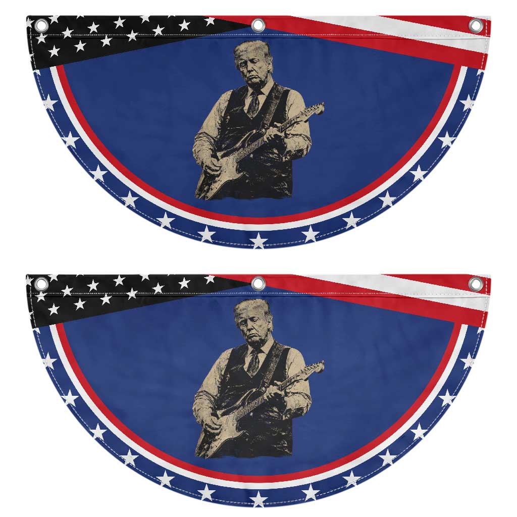 US Nation's Leader Playing Electic Rock Guitar Retro Vintage Patriotic Fan Flag TS11 2pcs pack Classic Navy Print Your Wear