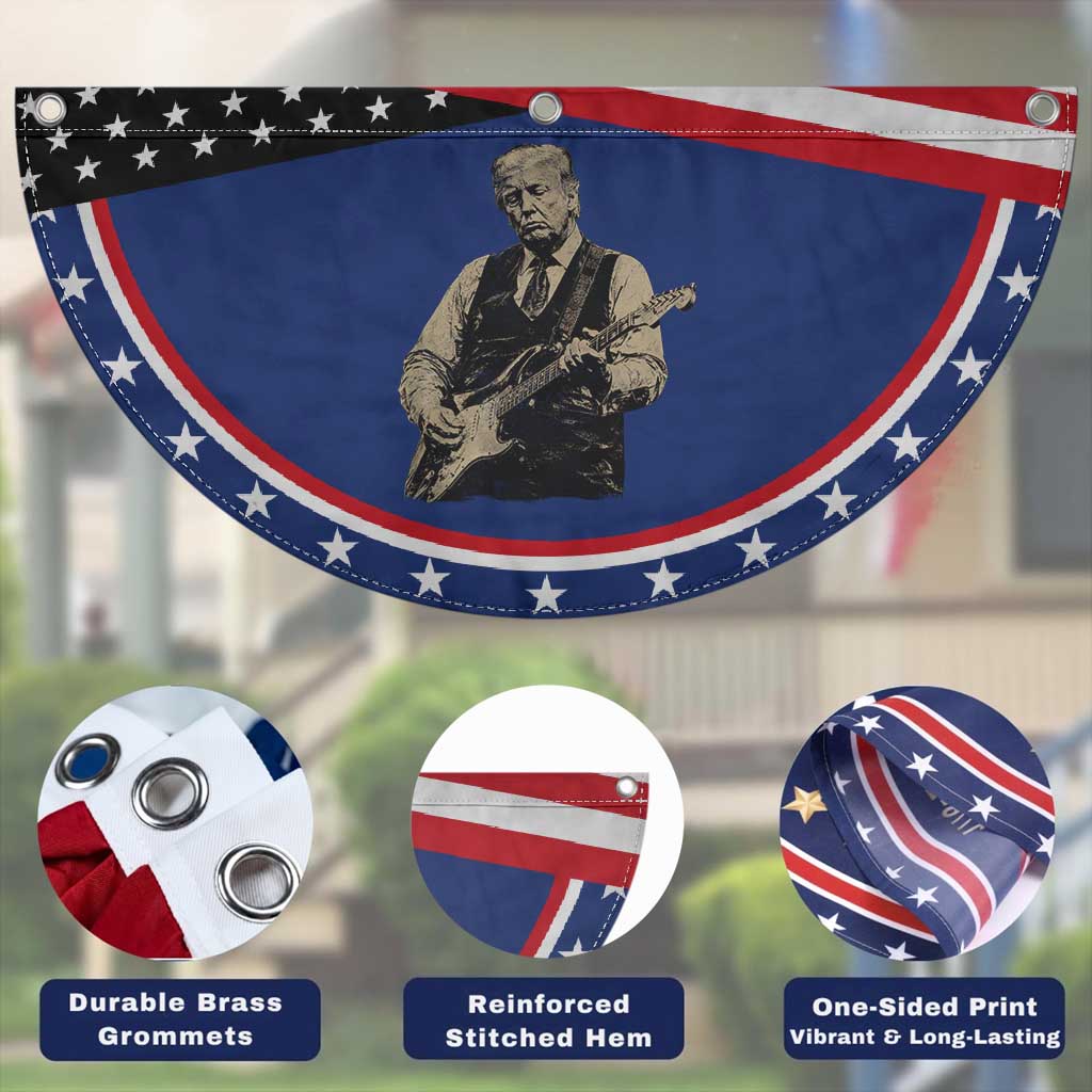 US Nation's Leader Playing Electic Rock Guitar Retro Vintage Patriotic Fan Flag TS11 Print Your Wear
