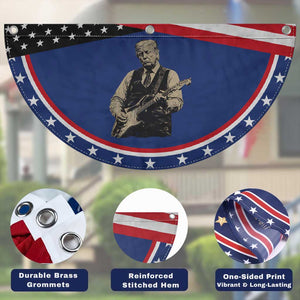 US Nation's Leader Playing Electic Rock Guitar Retro Vintage Patriotic Fan Flag TS11 Print Your Wear