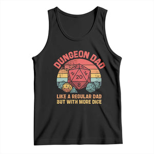 Dungeon Dad Like A Regular Dad But With More Dice Tank Top RPG Father Gamer TS11 Black Print Your Wear
