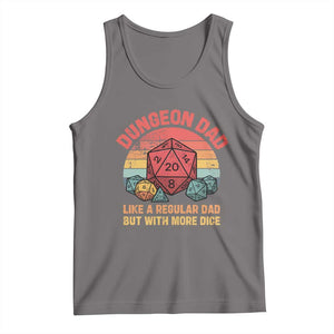 Dungeon Dad Like A Regular Dad But With More Dice Tank Top RPG Father Gamer TS11 Deep Heather Print Your Wear