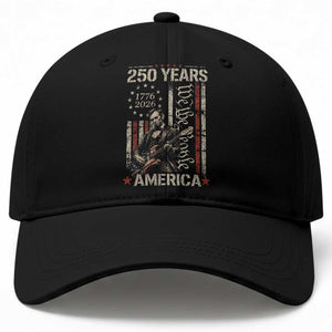 Abraham Lincoln Playing Guitar 4th July 250 Years America Baseball Cap TS11 Print Your Wear