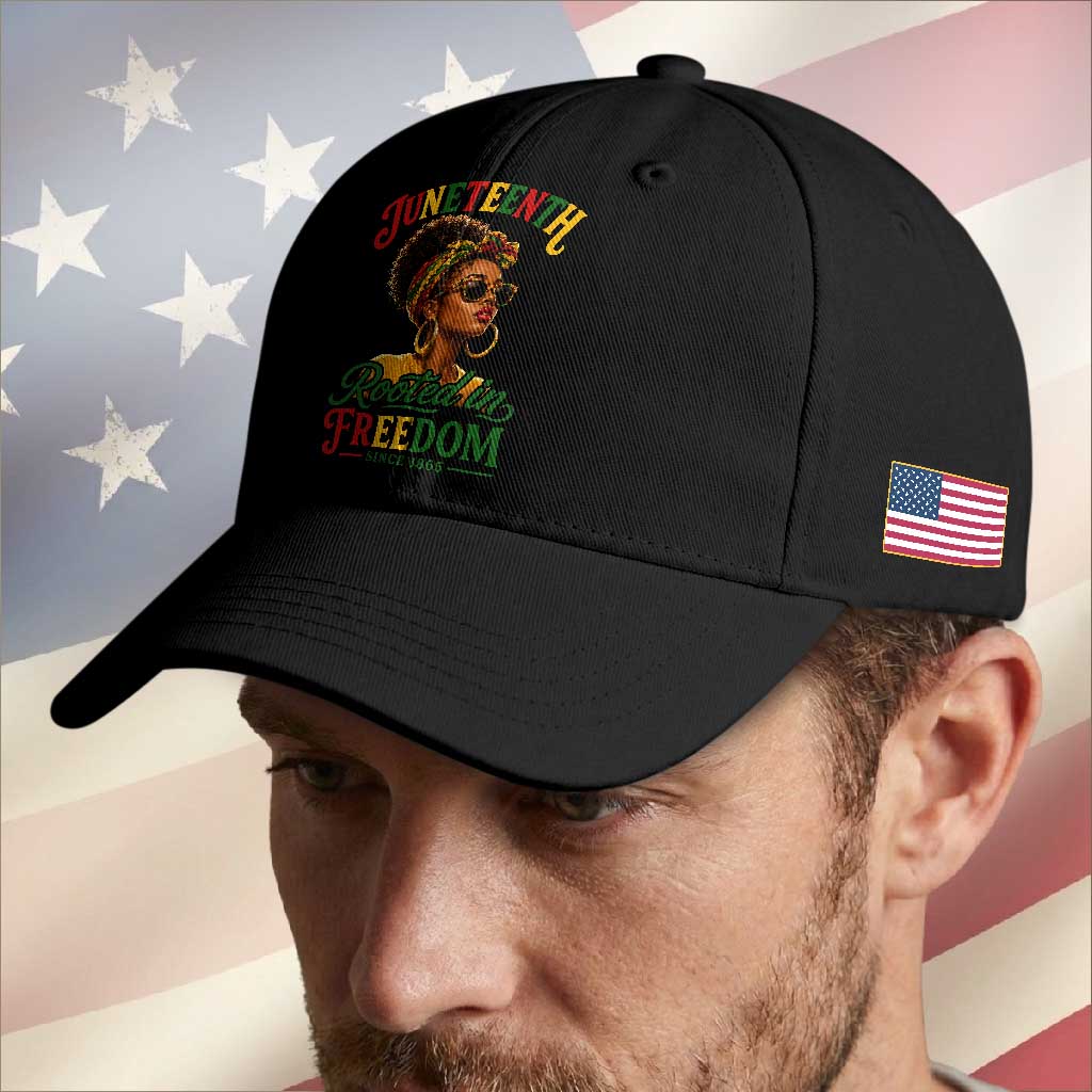 Juneteenth Rooted In Freedom Since 1865 Baseball Cap Black Women African American TS11 Print Your Wear