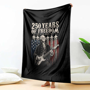 George Washington Playing Guitar 250 Years of Freedom Throw Blanket TS11 Print Your Wear