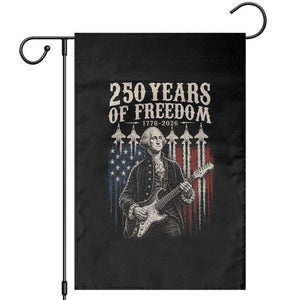 George Washington Playing Guitar 250 Years of Freedom Garden Flag TS11 Black Print Your Wear