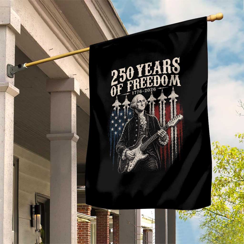 George Washington Playing Guitar 250 Years of Freedom Garden Flag TS11 Print Your Wear