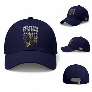 George Washington Playing Guitar 250 Years of Freedom Baseball Cap TS11 Baseball Cap Universal Fit Dark Blue Print Your Wear