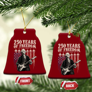 George Washington Playing Guitar 250 Years of Freedom Ceramic Ornament TS11 Print Your Wear