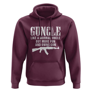 Funny Uncle Hoodie Guncle Like A Normal Uncle But More Fun TS11 Maroon Print Your Wear