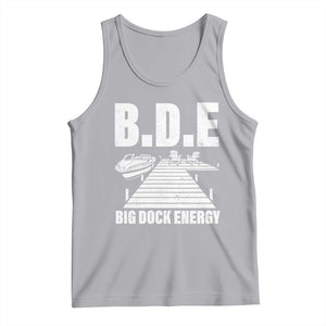 Funny BDE Big Dock Energy Tank Top Lake And Boating Lover TS11 Athletic Heather Print Your Wear