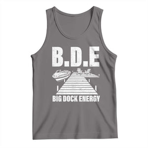 Funny BDE Big Dock Energy Tank Top Lake And Boating Lover TS11 Deep Heather Print Your Wear