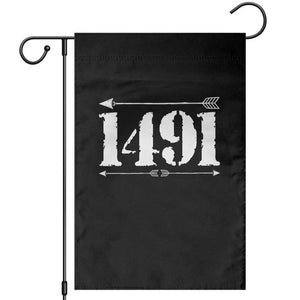 Proud Native American 1491 Indigenous People Day Garden Flag TS11 Black Print Your Wear