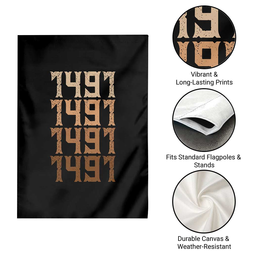 Proud Native American 1491 Pre Columbus Indigenous People Day Garden Flag TS11 Print Your Wear