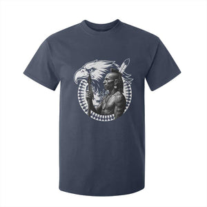 Mohawk Warrior Tribe T Shirt For Kid Native American Haudenosaunee Pride Vintage Eagle TS11 Navy Print Your Wear