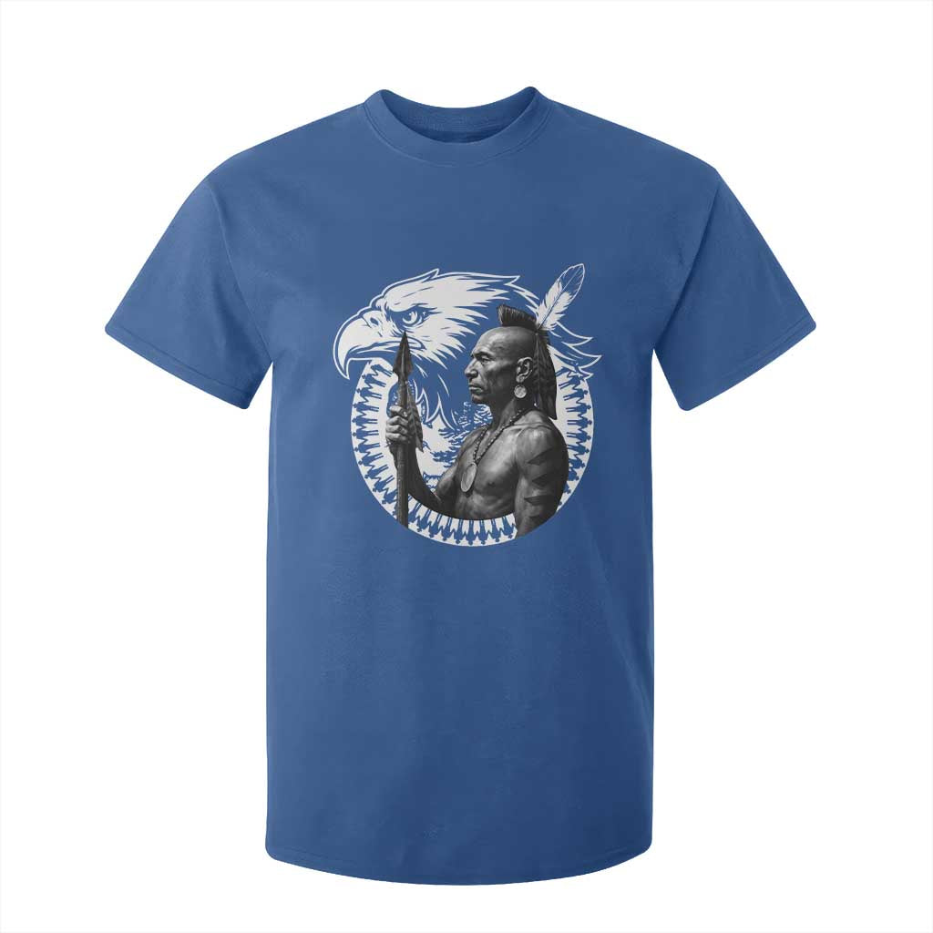 Mohawk Warrior Tribe T Shirt For Kid Native American Haudenosaunee Pride Vintage Eagle TS11 Royal Blue Print Your Wear
