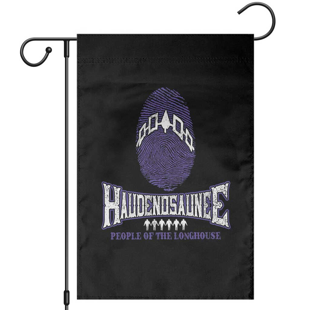 Proud Haudenosaunee Native American Garden Flag Iroquois People Of The Longhouse TS11 Black Print Your Wear