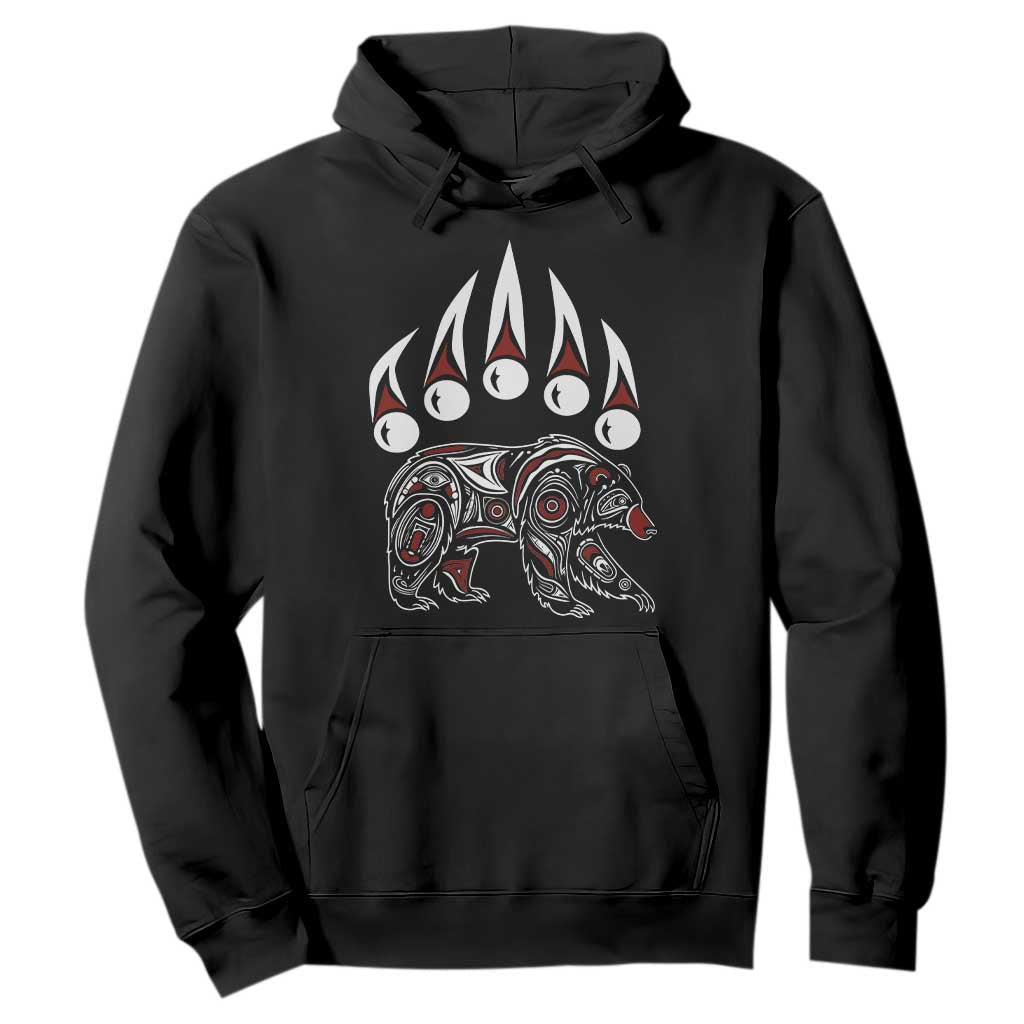 Native American Alaska Grizzly Bear Claw Indian Pride Hoodie TS11 Black Print Your Wear