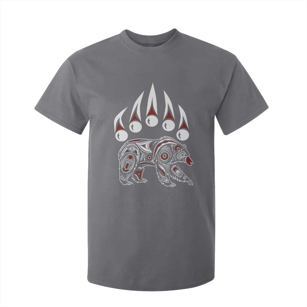 Native American Alaska Grizzly Bear Claw Indian Pride T Shirt For Kid TS11 Charcoal Print Your Wear