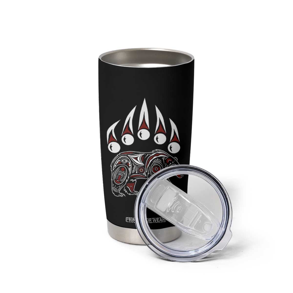 Native American Alaska Grizzly Bear Claw Indian Pride Tumbler Cup TS11 Print Your Wear