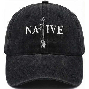 Native American Indian Tomahawk Indigenous Pride Washed Cotton Baseball Cap TS11 Print Your Wear