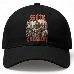 Sir Cumsalot Funny Offensive Knight Meme Bootleg Graphic Baseball Cap TS11 Print Your Wear