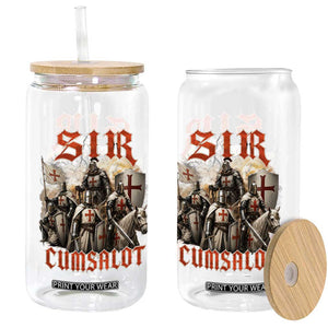 Sir Cumsalot Funny Offensive Knight Meme Bootleg Graphic Glass Can TS11 Print Your Wear