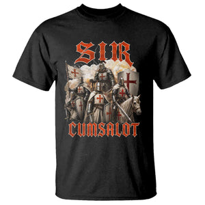 Sir Cumsalot Funny Offensive Knight Meme Bootleg Graphic T Shirt TS11 Black Print Your Wear