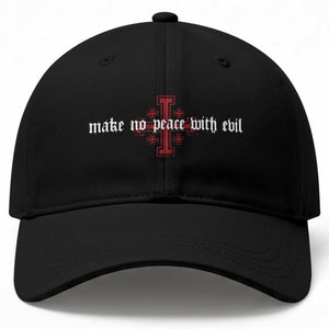 Make No Peace with Evil Knight Templar Jerusalem Crusade Cross Baseball Cap TS11 Print Your Wear