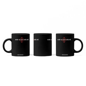 Make No Peace with Evil Knight Templar Jerusalem Crusade Cross Coffee Mug TS11 Print Your Wear