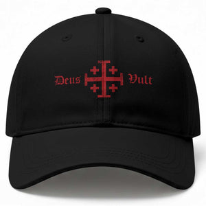 Deus Vult Catholic Knight Templar Crusader Cross Baseball Cap TS11 Print Your Wear