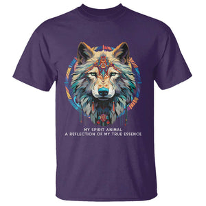 Native Americans T Shirt My Spirit Animal A Reflection Of My True Essence Wolf TS11 Purple Print Your Wear