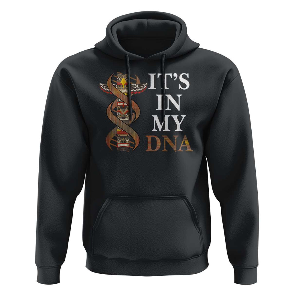 Native American Hoodie It's In My DNA Totem Indigenous USA TS11 Black Print Your Wear