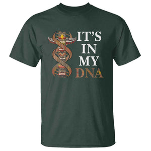 Native American T Shirt It's In My DNA Totem Indigenous USA TS11 Dark Forest Green Print Your Wear