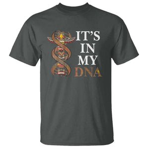 Native American T Shirt It's In My DNA Totem Indigenous USA TS11 Dark Heather Print Your Wear