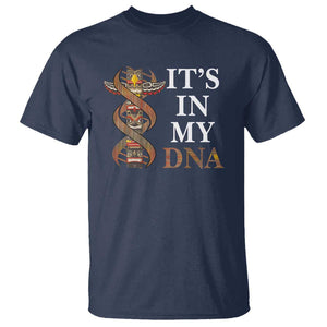 Native American T Shirt It's In My DNA Totem Indigenous USA TS11 Navy Print Your Wear