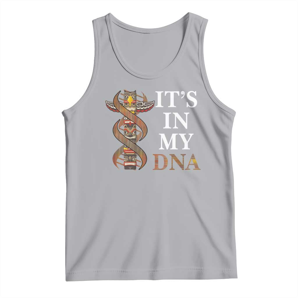 Native American Tank Top It's In My DNA Totem Indigenous USA TS11 Athletic Heather Print Your Wear