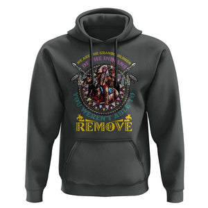 Native American Hoodie We Are The Grandchildren Of The Indians Indigenous Warrior TS11 Dark Heather Print Your Wear