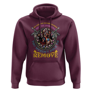 Native American Hoodie We Are The Grandchildren Of The Indians Indigenous Warrior TS11 Maroon Print Your Wear