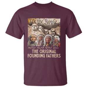 Native American T Shirt The Original Founding Fathers We The People Indian Tribe Chief TS11 Maroon Print Your Wear