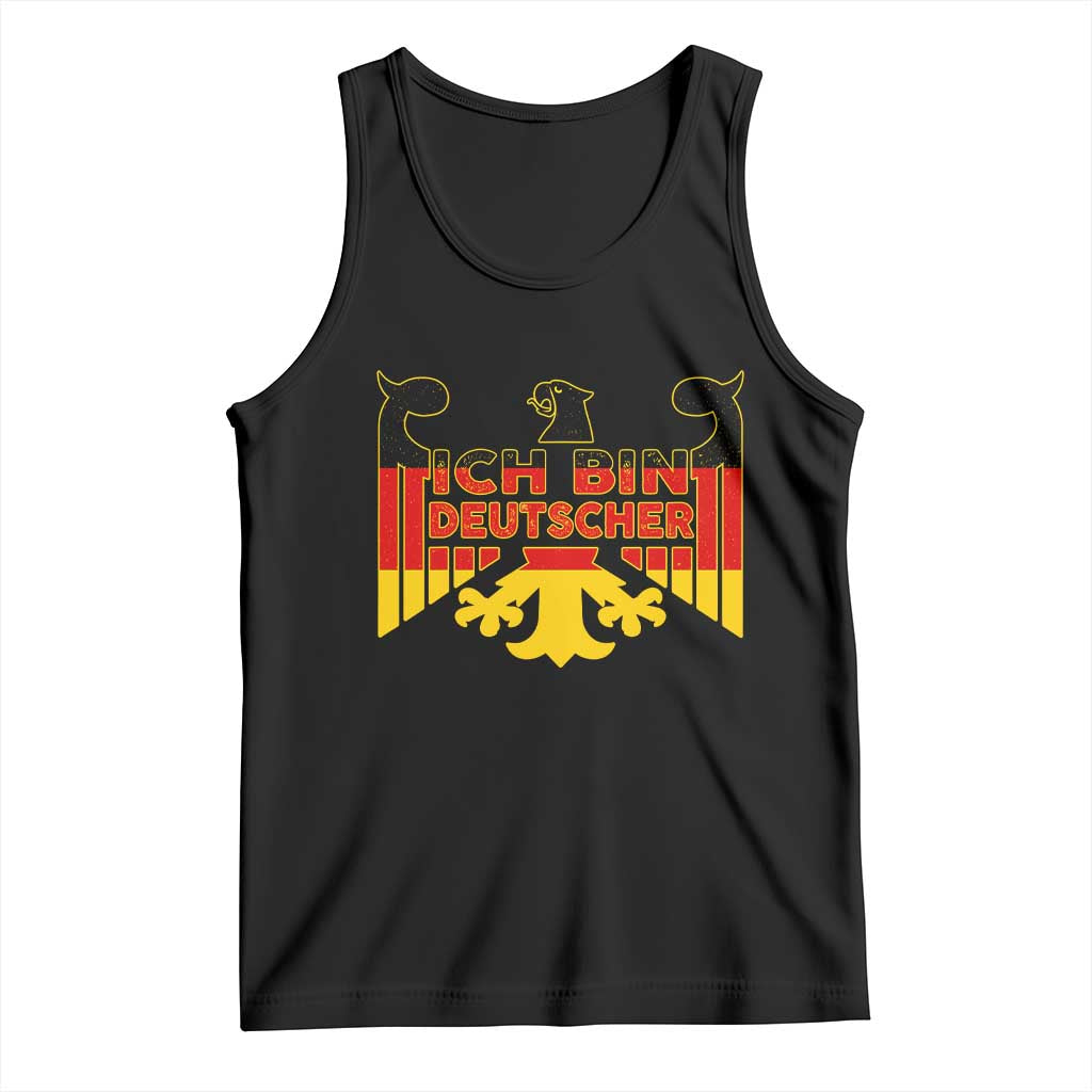 Proud Germany Tank Top Ich Bin Deutscher Bundesadler Coat of Arms TS11 Black Print Your Wear