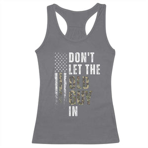 Funny Dont Let The Old Guy In Racerback Tank Top Vintage Camo American Flag TS11 Charcoal Print Your Wear