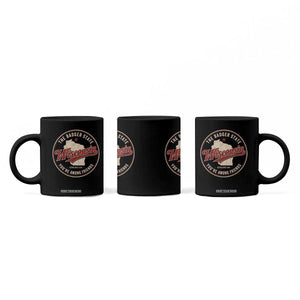 Wisconsin The Badger State Coffee Mug You're Among Friends Retro WI State