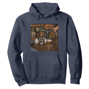 Funny Oktoberfest Wiener Drinking Beer Meme Dog Hoodie