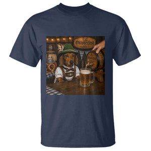 Funny Oktoberfest Wiener Drinking Beer Meme Dog T Shirt