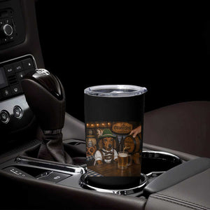 Funny Oktoberfest Wiener Drinking Beer Meme Dog Tumbler Cup