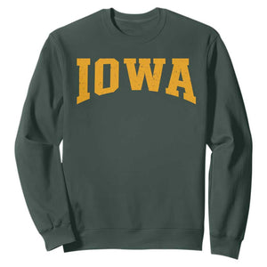 Iowa Vintage Athletic Sports Design Sweatshirt IA State Iowan Gift