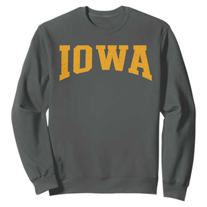 Iowa Vintage Athletic Sports Design Sweatshirt IA State Iowan Gift