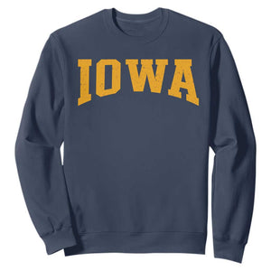 Iowa Vintage Athletic Sports Design Sweatshirt IA State Iowan Gift