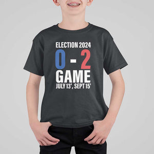 Trump Supporter T Shirt For Kid Election 2024 Game 0 2 Score July September Never Surrender TS11 Black Print Your Wear