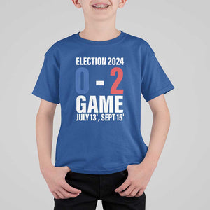 Trump Supporter T Shirt For Kid Election 2024 Game 0 2 Score July September Never Surrender TS11 Royal Blue Print Your Wear